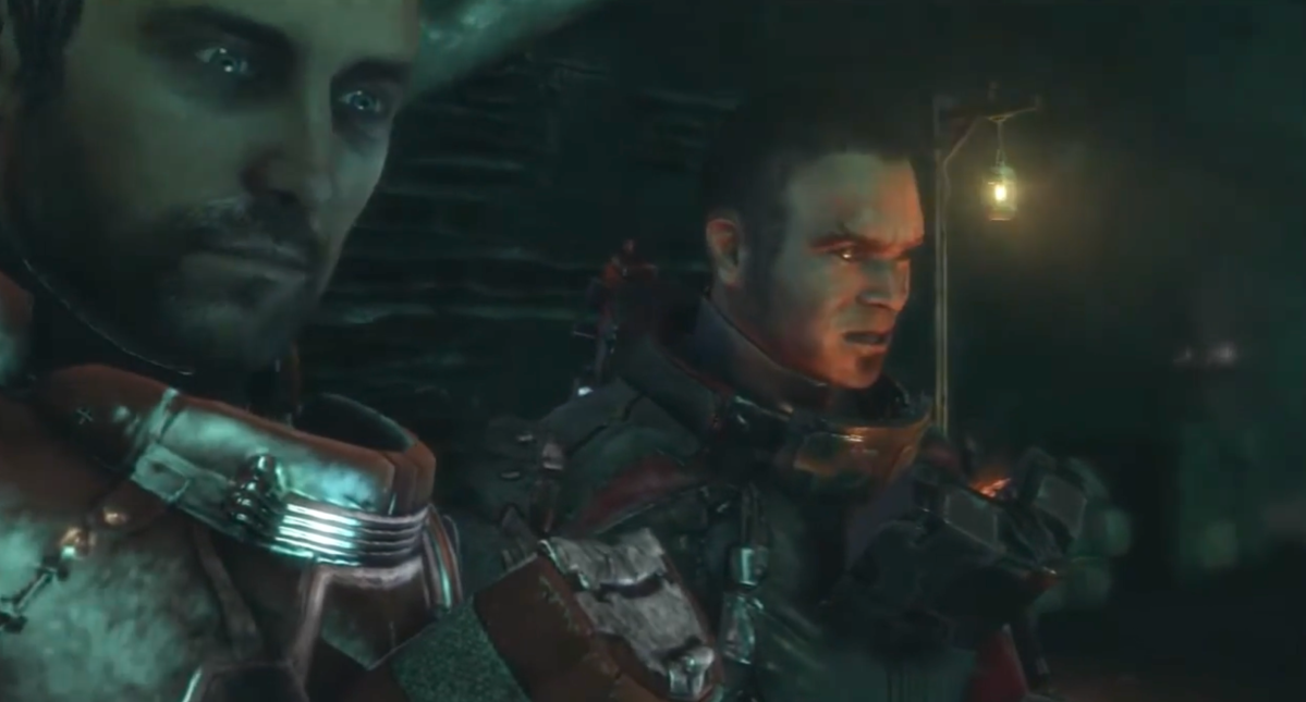 Scene from Dead Space video game