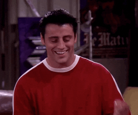 gif of Joey Tribbiana tapping his head and saying, 