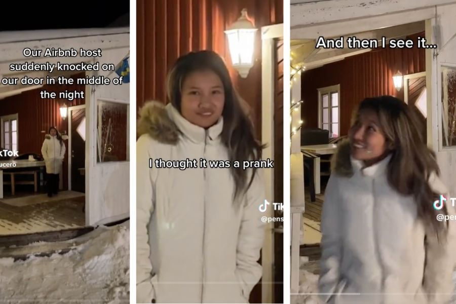 northern lights, aurora borealis, Sweden travel, Airbnb host, TikTok travel, viral video, skywatching, Rörbäck Sweden, winter trip, Scandinavia, Norway aurora, Iceland aurora, Alaska lights, Canada aurora, travel tips, night sky, solar storm, bucket list, stargazing, travel inspiration