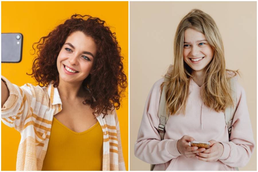 A woman in her mid-20s and a teen girl.