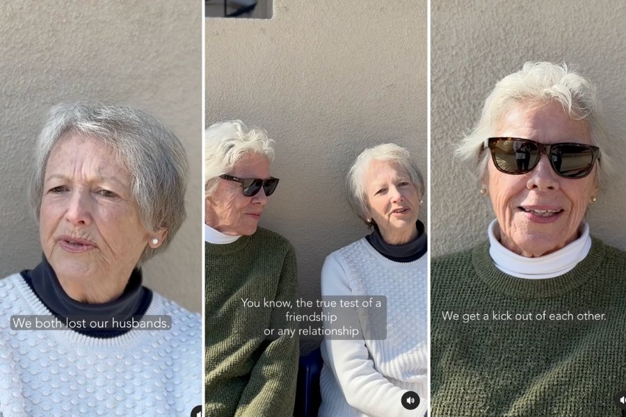 two old women talking