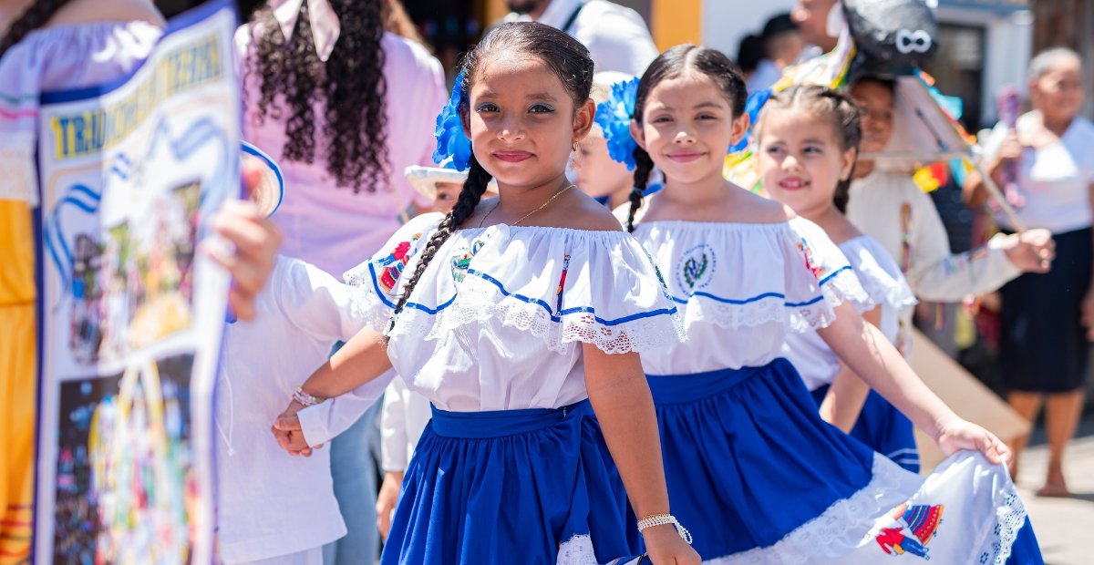 girls in a parade