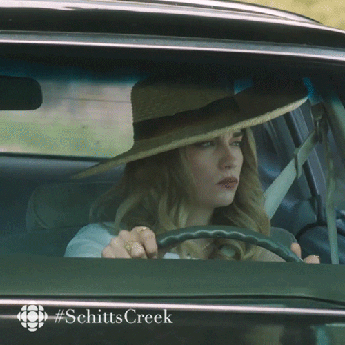 gif of woman driving poorly