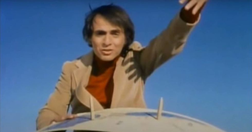 Carl Sagan, Cosmos, earth, flat earth conspiracy, science