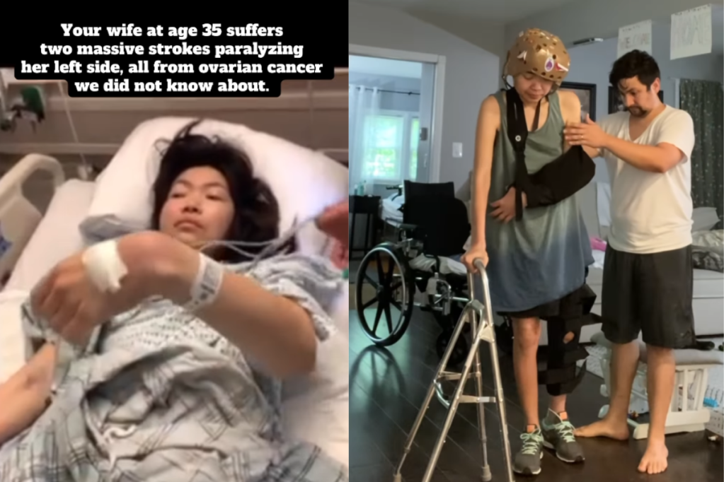 illness, strokes, health, spouse, 35 year old, ovarian cancer