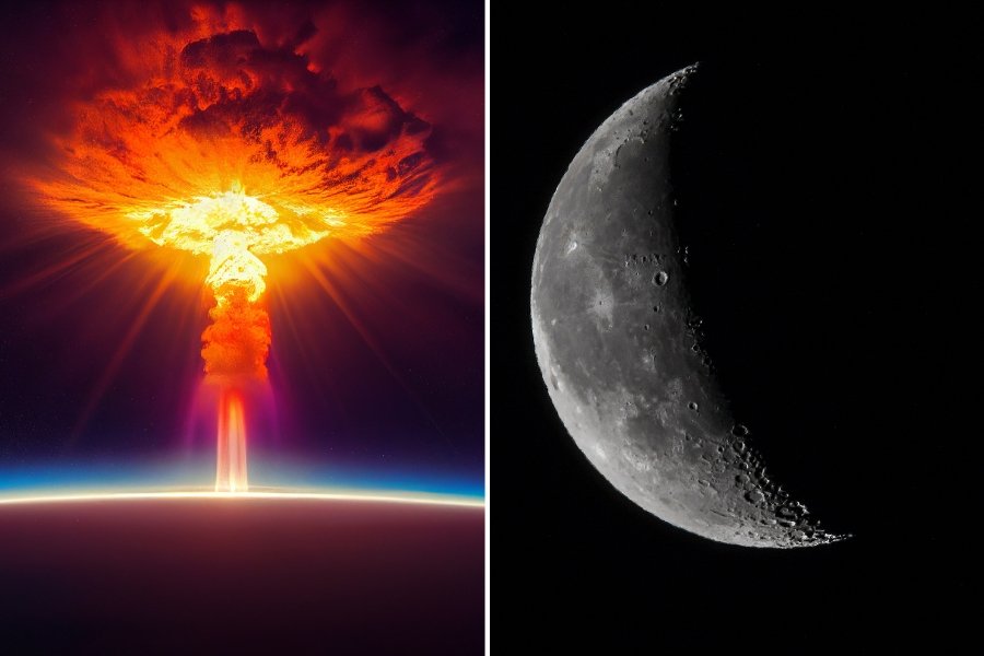 nuclear bomb, nuke, the moon, moon mission, project A119