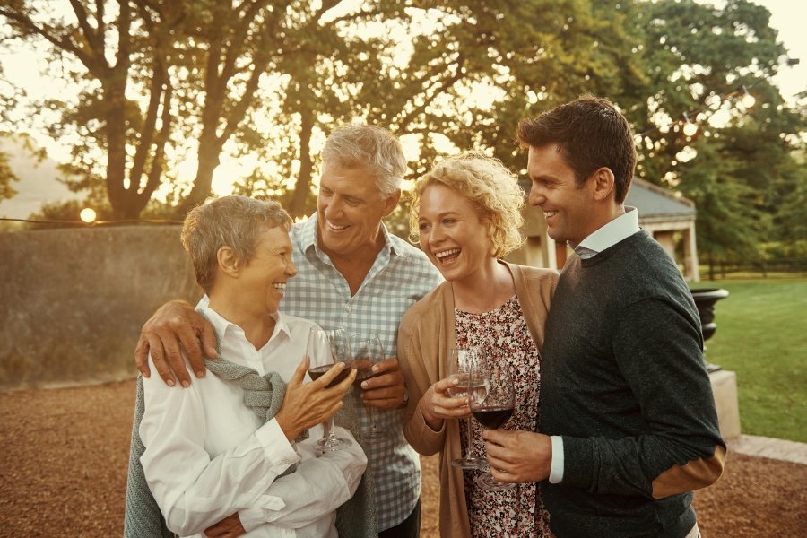 family celebrating, family, gathering, celebration, life, death