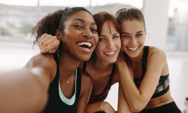 gym friends, friends, selfies