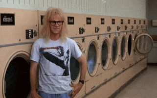 waynes world, laundry, washing machine, clothes
