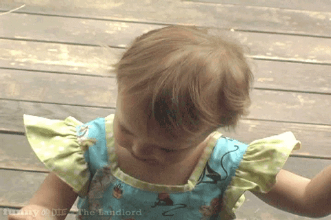 gif of toddler making a face