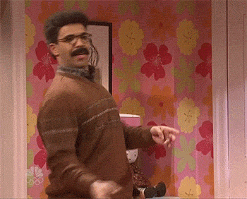 gif of mustached man dancing 