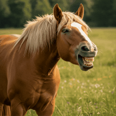smiling horse