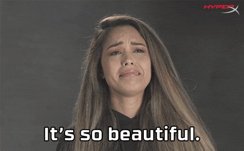 gif of woman crying saying,