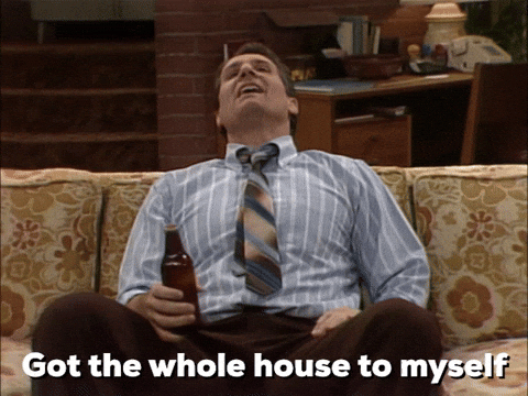 man, relaxing, spouse, alone, alone time