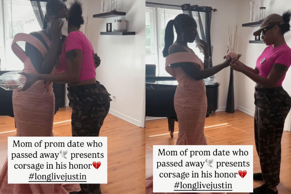 justin etienne, reyaa, tierra neil, prom, corsage