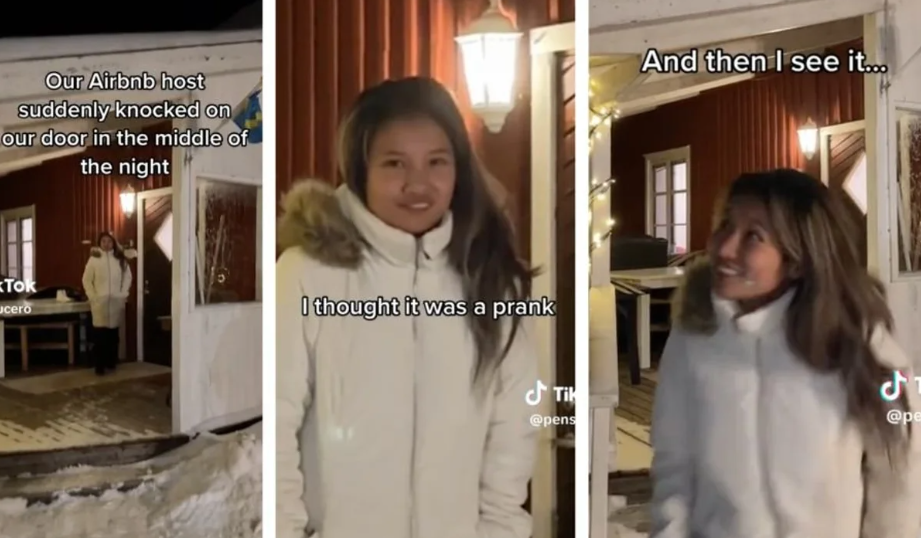 pency lucero, northern lights, norway, scandanavia, aurora, tiktok