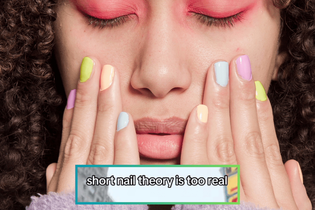 Painted nails, nail polish, nail theory, short nails, nails