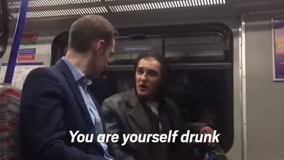 immigrants, metro, racism, uk immigrants, fight on metro, drinking on metro, fight on subway