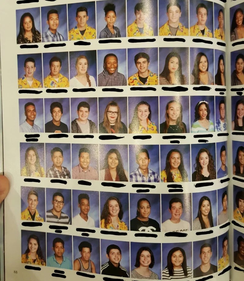 jokes, pranks, hawaiian shirt, fashion, kids, teens, high school, teachers, education, yearbook