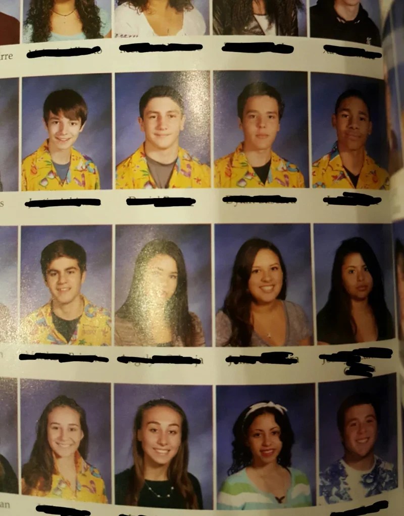 jokes, pranks, hawaiian shirt, fashion, kids, teens, high school, teachers, education, yearbook