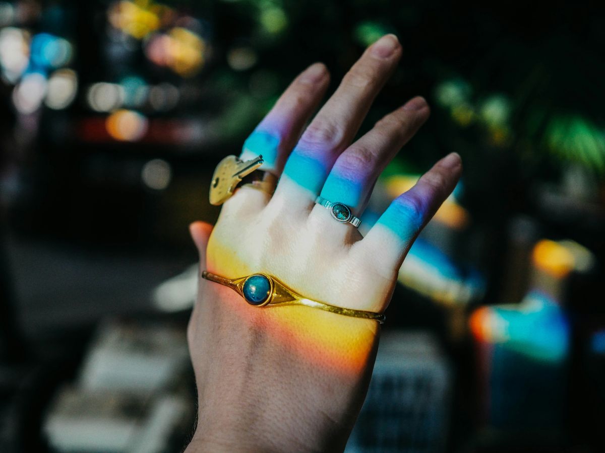Hand, mood ring, emotions, history.