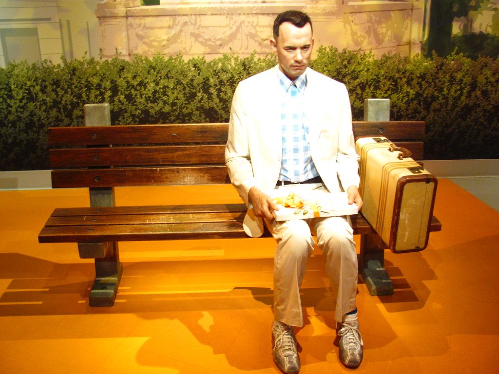 Tom Hanks, wax figure, forrest gump, film, celebrity