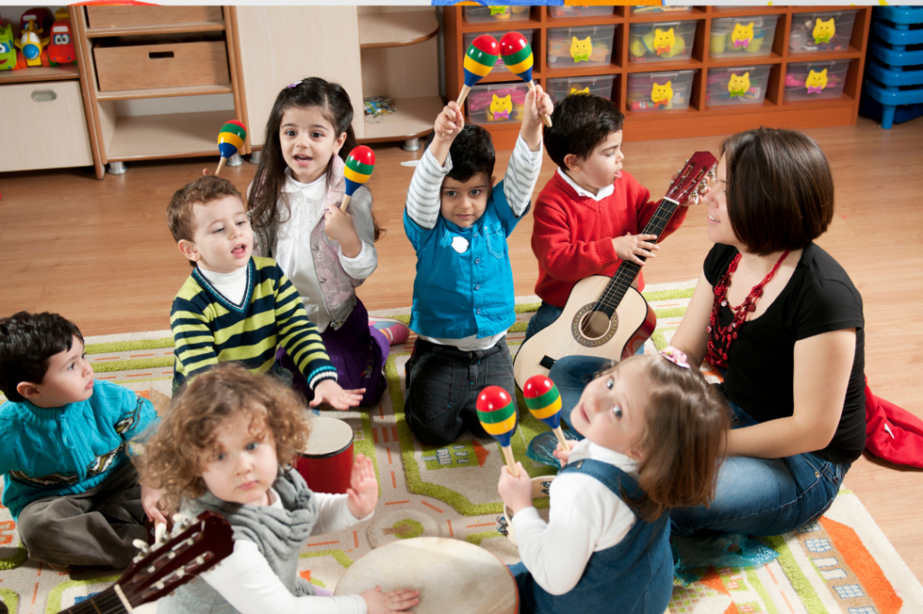 Children, class, singing, creativity, kids