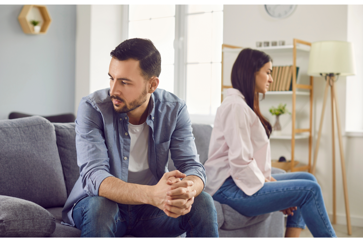 couple, couple fighting, husband and wife, red flags, conflict
