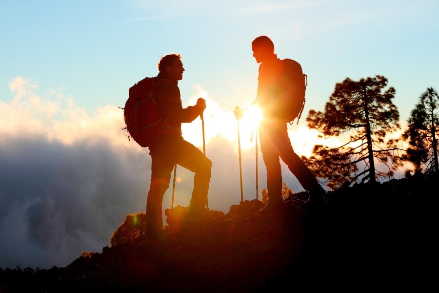 hiking, couple, parents, default parent, parents