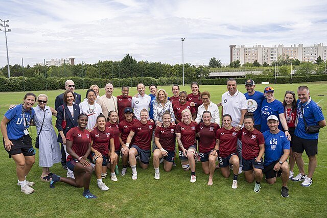 u.s. women's rugby, jill biden, 2024 olympics ilona maher