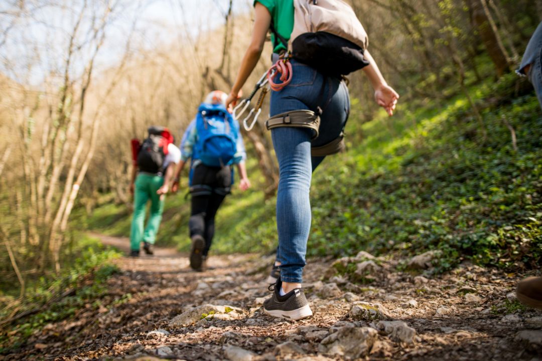 Hikes, people walking, mental health, outdoors, exercise