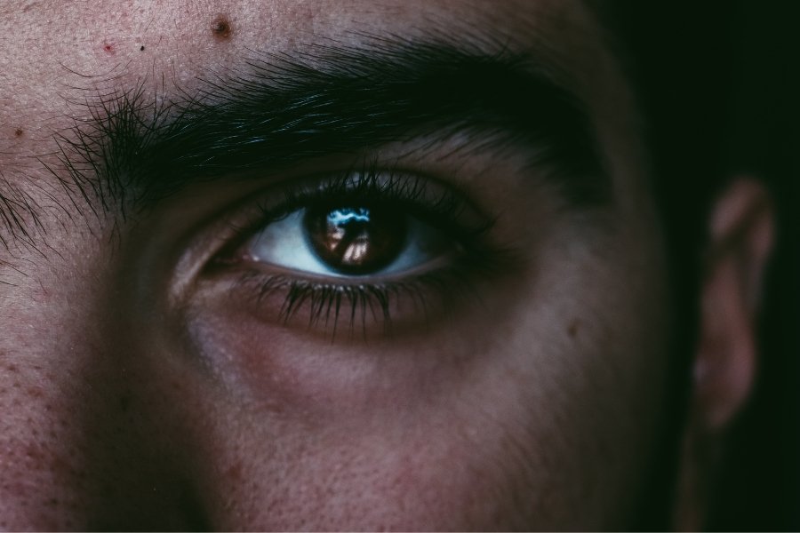 eye contact, confidence, looking around with confidence, body language, eyes