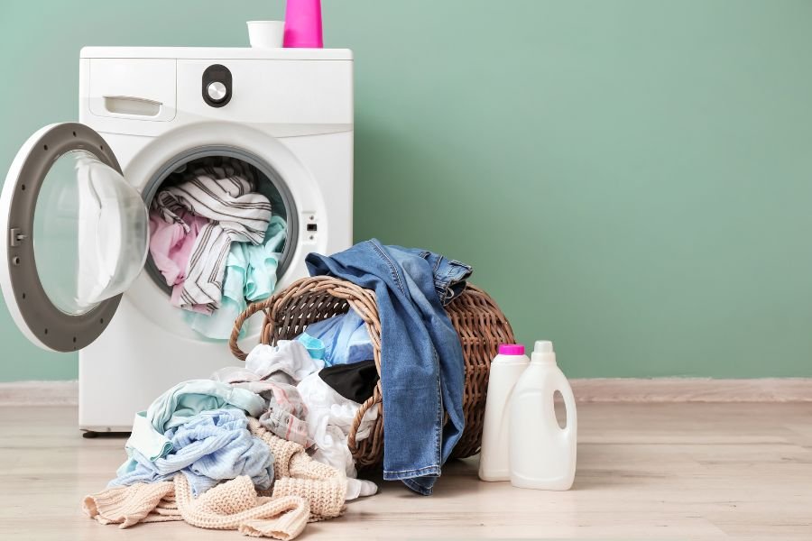 laundry; washer time; laundry timer; why washers take long; quick wash cycle; overstuffing washer; proper way to load washer