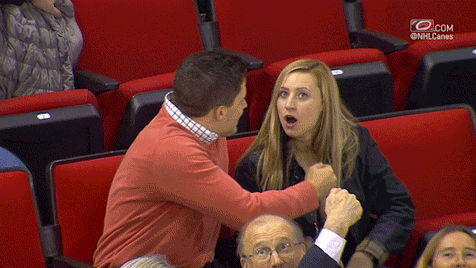 kiss cam, hockey game, love, marriage