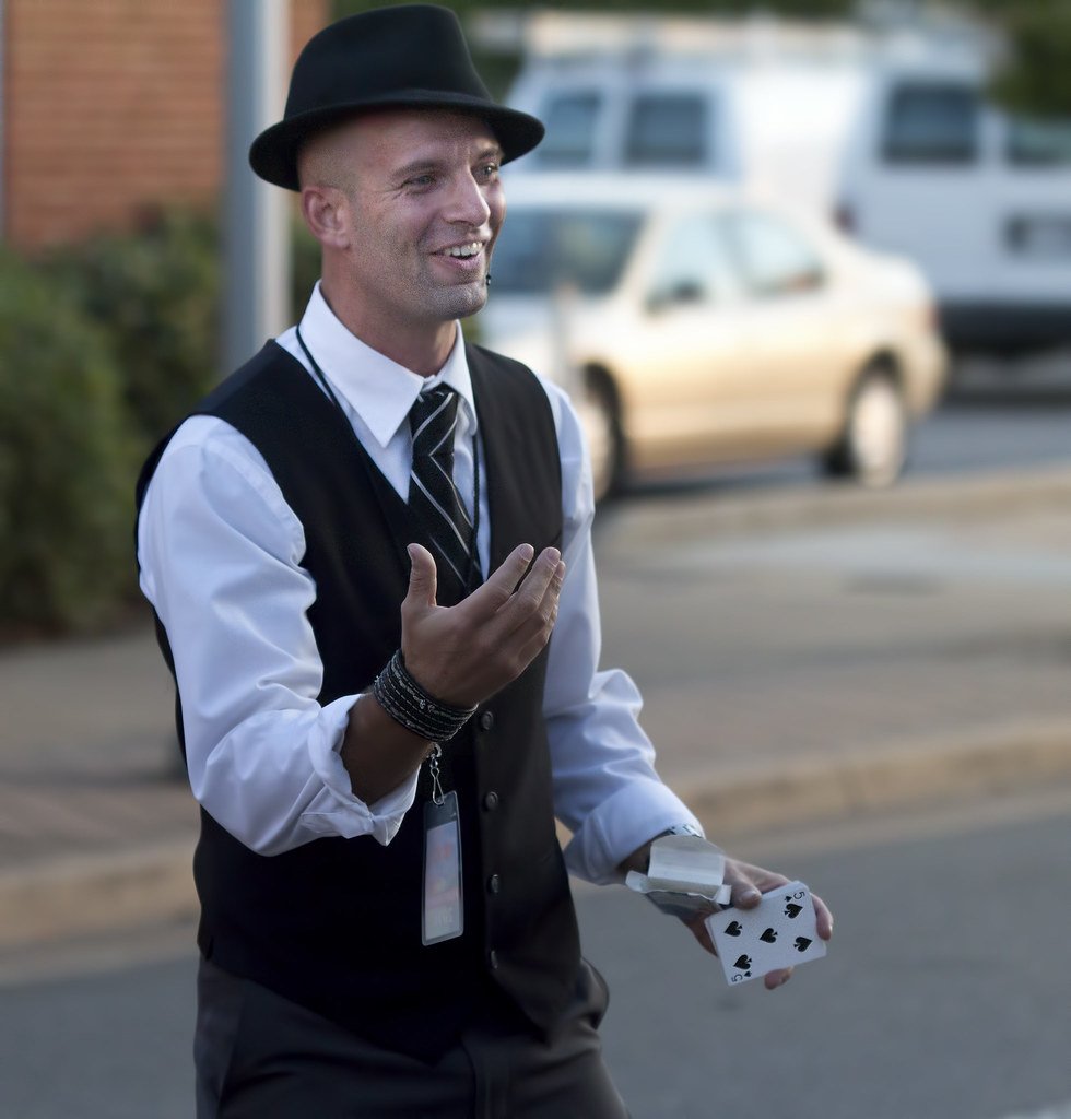 magic, magician, vest, clothing, theo von