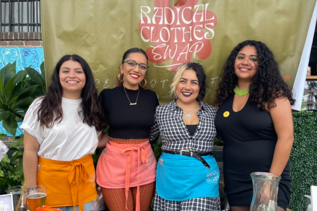 clothing swap, textile waste, activists, community organizers