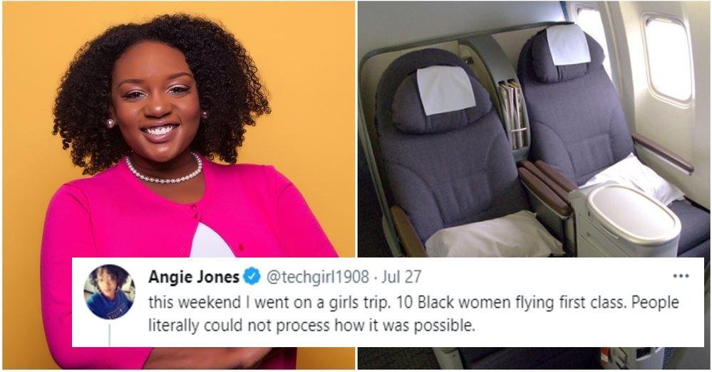 black women, angie jones, successful women, airplanes, x twitter,