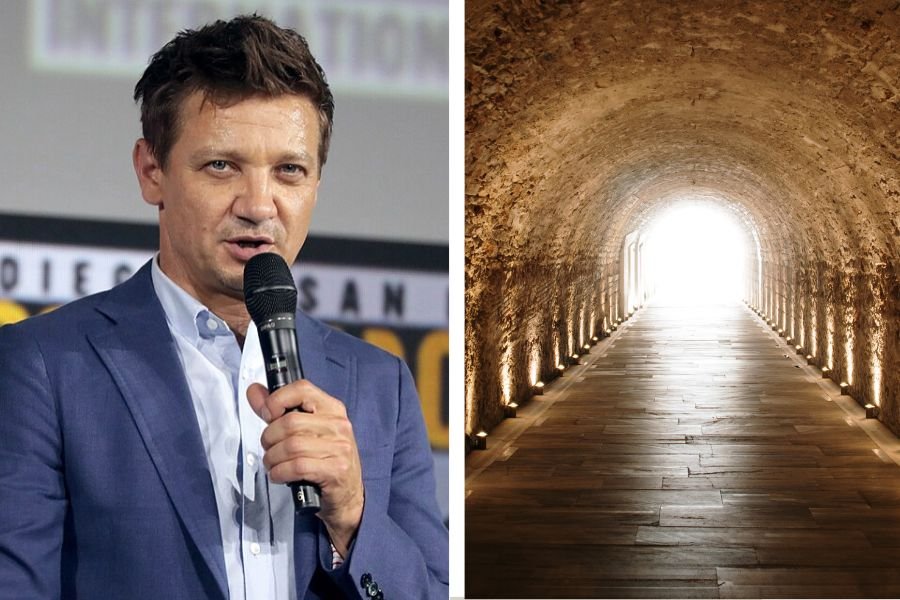 jeremy renner, jeremy renner kelly ripa, kelly ripa, kelly ripa podcast, jeremy renner snowplow, near death experience, nde