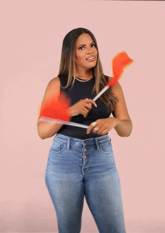 woman, red flag, gif, couples, fight