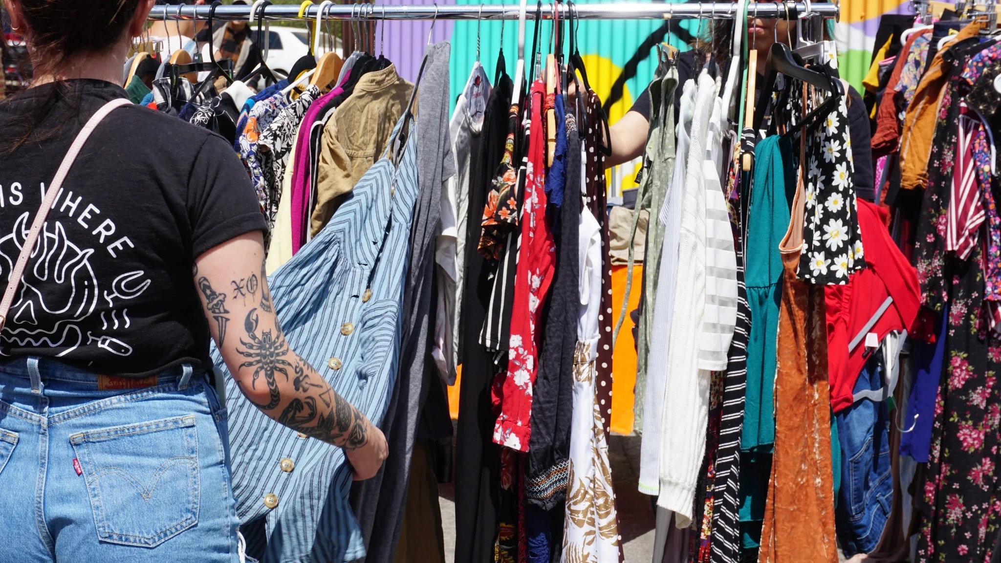 clothes, rack, reused, recycle, sustainability