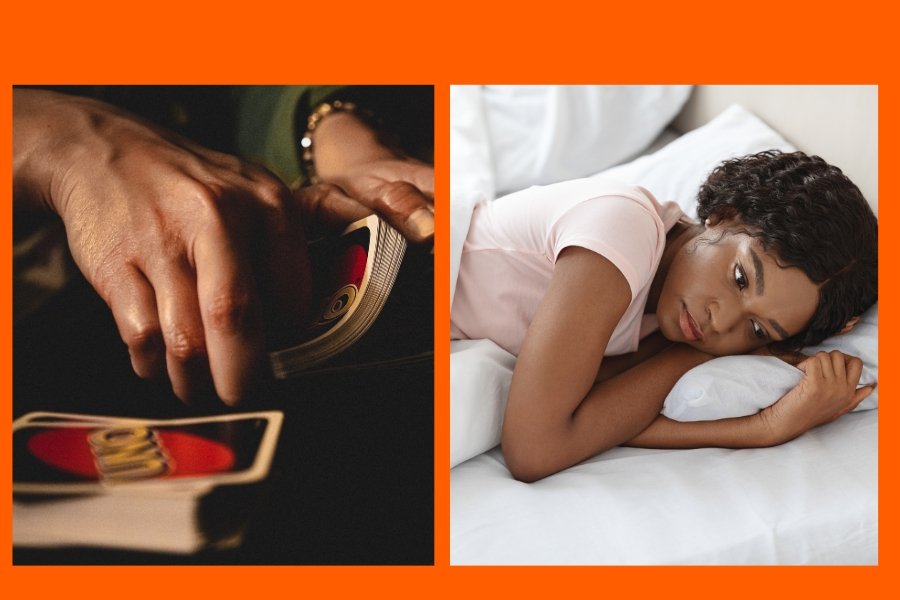 Husband wakes up wife to pretend they're mid-Uno game and her reaction is adorable