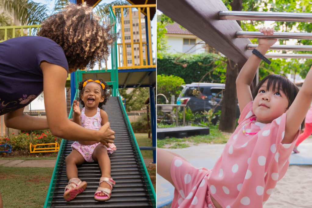 moms, motherhood, parenting, mom shame, mom guilt, dads, fatherhood, kids, playground, play, independence