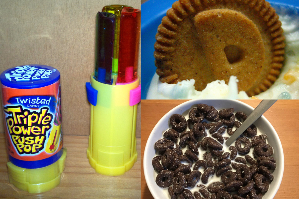 90s foods, 90s, millennials, push pops, oreo o's cereal, dunkaroos