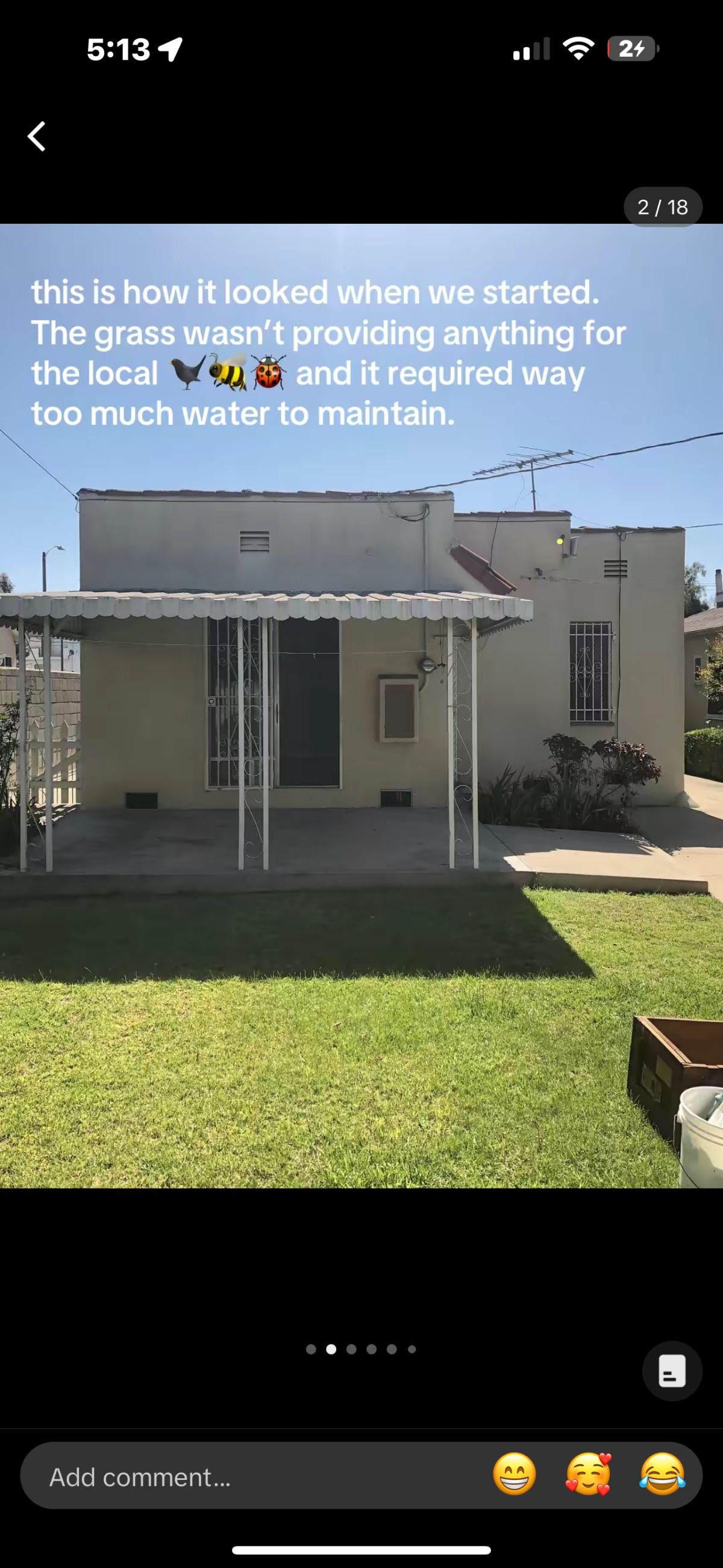 grass, backyard space, bare, old, before picture