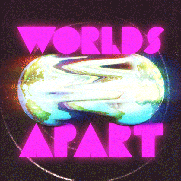 worlds apart, far away, long distance, live far apart, distant