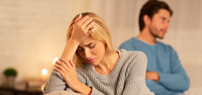 sad wife, frustrated mom, annoyed dad, couple fight, disagreement,