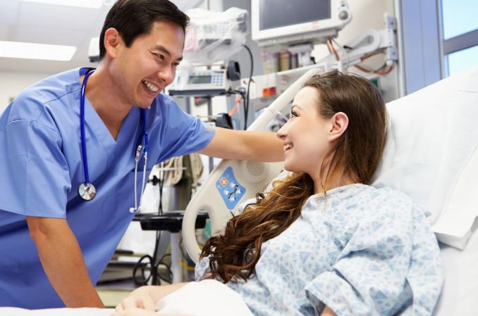 doctor patient, bedside manner, female patient, diagnosis, healthcare