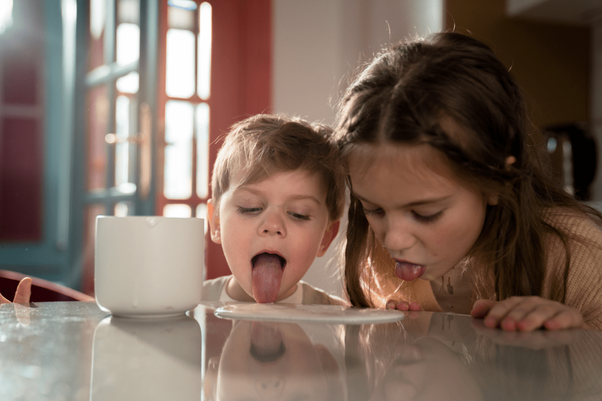 licking, kids licking, kids lick, germs kids, gross kids