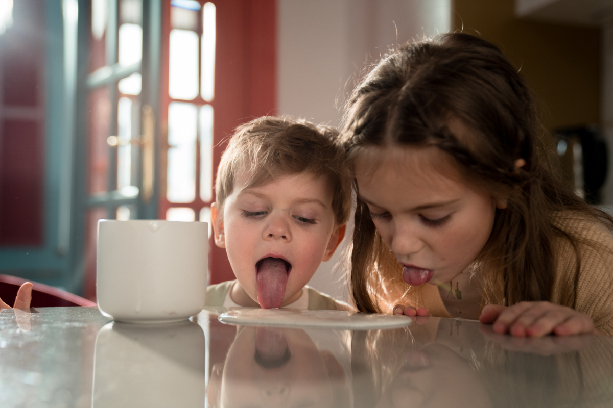licking, kids licking, kids lick, germs kids, gross kids