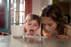 licking, kids licking, kids lick, germs kids, gross kids